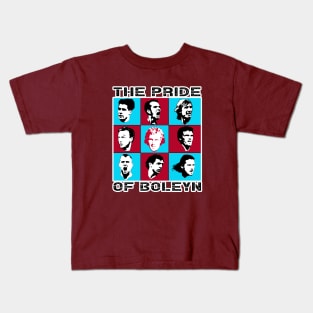 East End Cockney Legends - PRIDE OF BOLEYN Kids T-Shirt